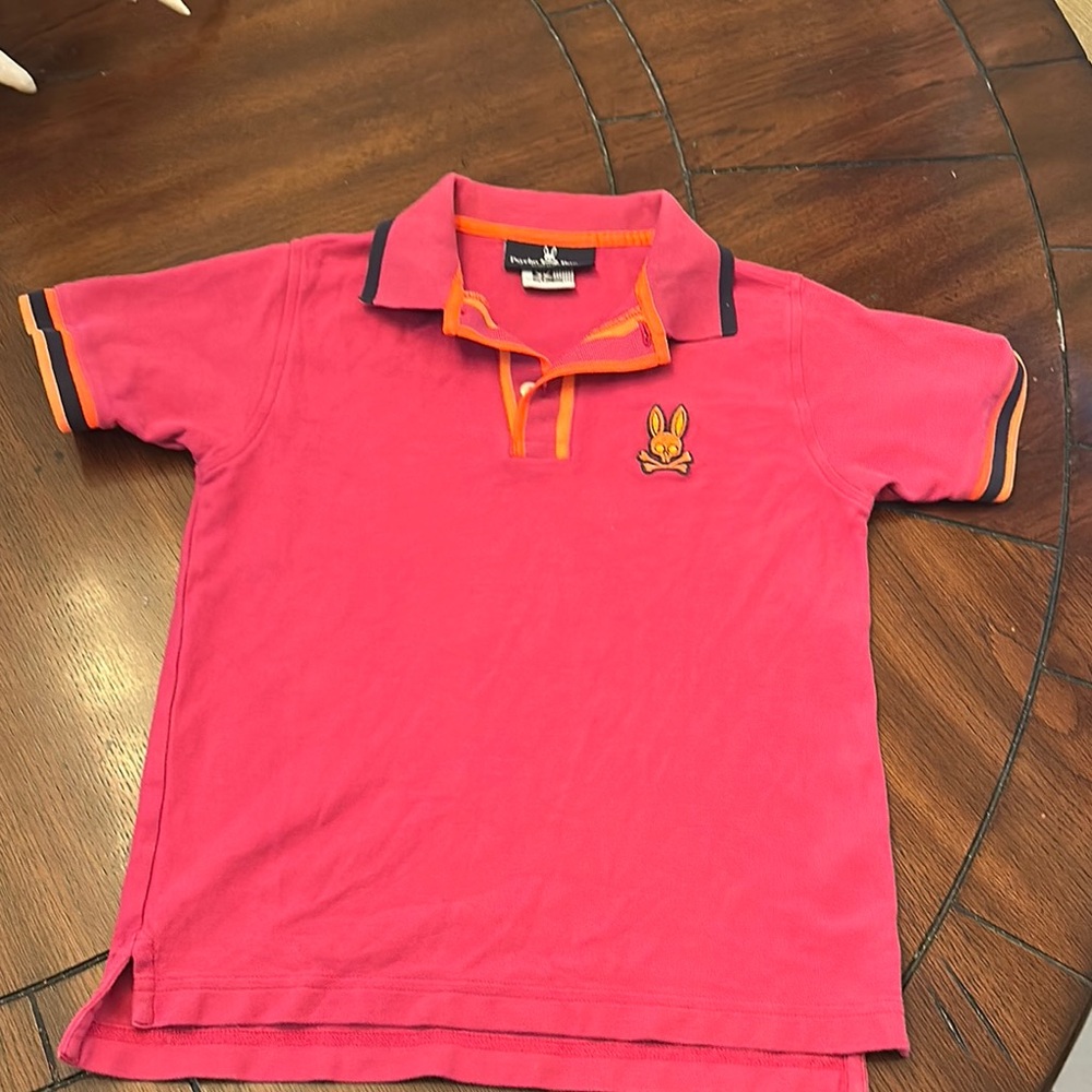 Psycho Bunny Pink Polo with Embroidered Chest Logo